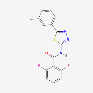 2,6-difluoro-N-(5-(m-tolyl)-1,3,4-thiadiazol-2-yl)benzamide
