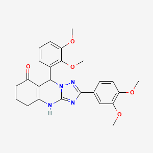 9-(2,3-dimethoxyphenyl)-2-(3,4-dimethoxyphenyl)-5,6,7,9-tetrahydro[1,2,4]triazolo[5,1-b]quinazolin-8(4H)-one