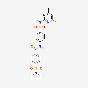 4-(N,N-diethylsulfamoyl)-N-(4-(N-(4,6-dimethylpyrimidin-2-yl)sulfamoyl)phenyl)benzamide