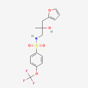 N-(3-(furan-2-yl)-2-hydroxy-2-methylpropyl)-4-(trifluoromethoxy)benzenesulfonamide