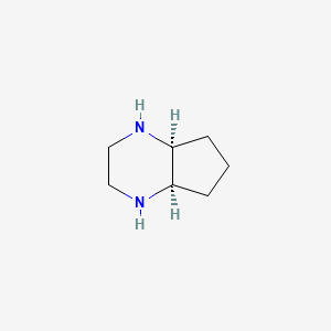 molecular formula C7H14N2 B2429467 (4aR,7aS)-rel-Octahydro-cyclopentapyrazine CAS No. 1310377-65-1