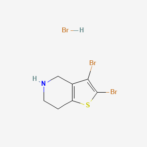 2,3-Dibromo-4,5,6,7-tetrahydrothieno[3,2-c]pyridine;hydrobromide