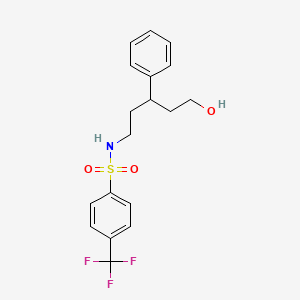 N-(5-hydroxy-3-phenylpentyl)-4-(trifluoromethyl)benzenesulfonamide
