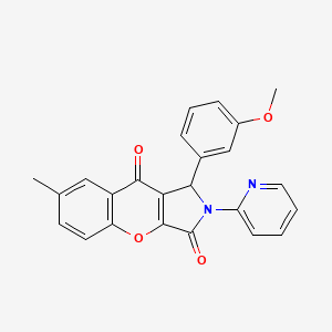 1-(3-Methoxyphenyl)-7-methyl-2-(pyridin-2-yl)-1,2-dihydrochromeno[2,3-c]pyrrole-3,9-dione
