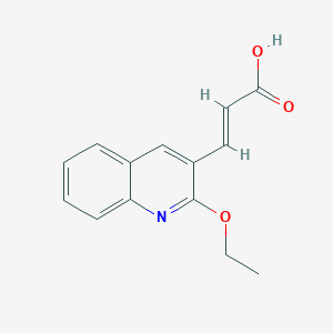 molecular formula C14H13NO3 B2429491 3-(2-ethoxyquinolin-3-yl)prop-2-enoic Acid CAS No. 556016-27-4
