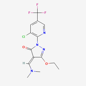 2-(3-Chloro-5-(trifluoromethyl)-2-pyridinyl)-4-((dimethylamino)methylene)-5-ethoxy-2,4-dihydro-3H-pyrazol-3-one