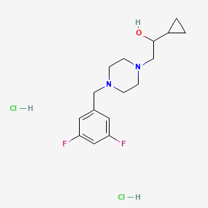 1-Cyclopropyl-2-(4-(3,5-difluorobenzyl)piperazin-1-yl)ethanol dihydrochloride