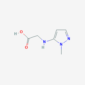 molecular formula C6H9N3O2 B2429499 2-[(2-Methylpyrazol-3-yl)amino]acetic acid CAS No. 2247206-26-2