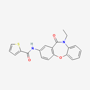 N-(10-ethyl-11-oxo-10,11-dihydrodibenzo[b,f][1,4]oxazepin-2-yl)thiophene-2-carboxamide