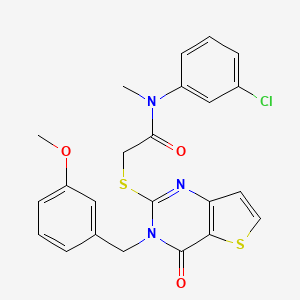 N-(3-chlorophenyl)-2-{[3-(3-methoxybenzyl)-4-oxo-3,4-dihydrothieno[3,2-d]pyrimidin-2-yl]sulfanyl}-N-methylacetamide