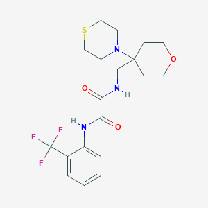 N-[(4-Thiomorpholin-4-yloxan-4-yl)methyl]-N'-[2-(trifluoromethyl)phenyl]oxamide