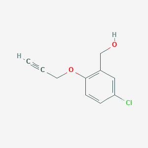 molecular formula C10H9ClO2 B2429519 [5-Chloro-2-(2-propynyloxy)phenyl]methanol CAS No. 400751-45-3