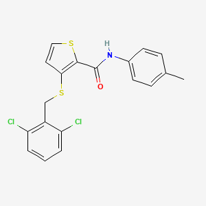 3-[(2,6-dichlorobenzyl)sulfanyl]-N-(4-methylphenyl)-2-thiophenecarboxamide