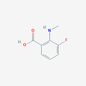 molecular formula C8H8FNO2 B2429523 3-Fluoro-2-(methylamino)benzoic acid CAS No. 1250921-20-0