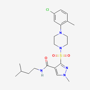 2-(3,4-dimethylphenyl)-N-(2-methoxyethyl)-3-oxo-3,5-dihydro-2H-pyrazolo[4,3-c]quinoline-8-carboxamide