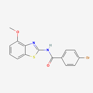4-bromo-N-(4-methoxy-1,3-benzothiazol-2-yl)benzamide