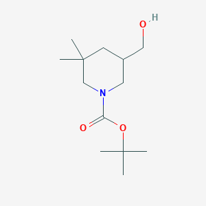 Tert-butyl 5-(hydroxymethyl)-3,3-dimethylpiperidine-1-carboxylate