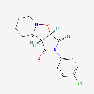 2-(4-chlorophenyl)hexahydropyrrolo[3',4':4,5]isoxazolo[2,3-a]pyridine-1,3(2H,3aH)-dione
