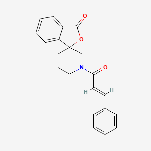 molecular formula C21H19NO3 B2429595 1'-cinnamoyl-3H-spiro[isobenzofuran-1,3'-piperidin]-3-one CAS No. 1798414-96-6