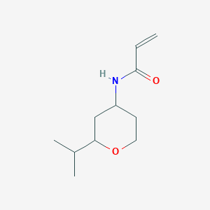 molecular formula C11H19NO2 B2429604 N-(2-Propan-2-yloxan-4-yl)prop-2-enamide CAS No. 2224371-50-8