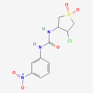 1-(4-Chloro-1,1-dioxidotetrahydrothiophen-3-yl)-3-(3-nitrophenyl)urea