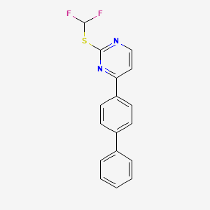 4-[1,1'-Biphenyl]-4-yl-2-[(difluoromethyl)sulfanyl]pyrimidine