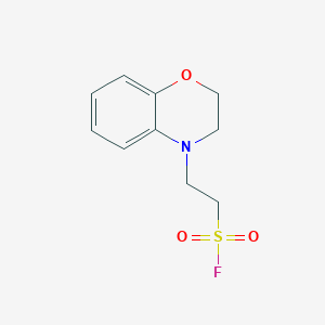 molecular formula C10H12FNO3S B2429667 2-(2,3-Dihydro-1,4-benzoxazin-4-yl)ethanesulfonyl fluoride CAS No. 2248867-20-9