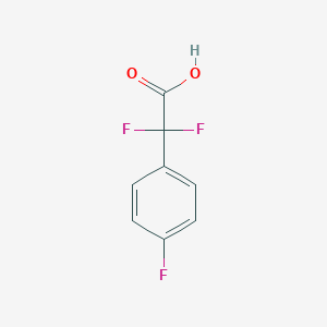molecular formula C8H5F3O2 B024297 2,2-Difluoro-2-(4-fluorophenyl)acetic acid CAS No. 94010-78-3