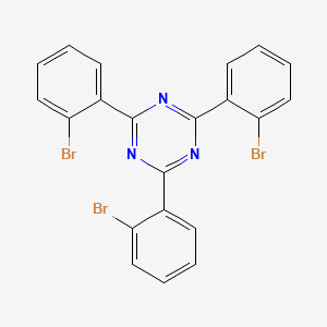 molecular formula C21H12Br3N3 B2429726 2,4,6-Tris(2-bromophenyl)-1,3,5-triazine CAS No. 1690315-37-7