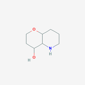 molecular formula C8H15NO2 B2429778 octahydro-2H-pyrano[3,2-b]pyridin-4-ol CAS No. 2137489-00-8