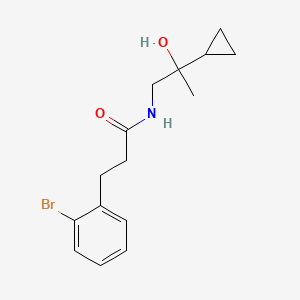 3-(2-bromophenyl)-N-(2-cyclopropyl-2-hydroxypropyl)propanamide