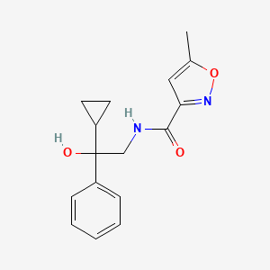 molecular formula C16H18N2O3 B2429789 N-(2-CYCLOPROPYL-2-HYDROXY-2-PHENYLETHYL)-5-METHYL-1,2-OXAZOLE-3-CARBOXAMIDE CAS No. 1421499-49-1