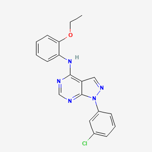 1-(3-chlorophenyl)-N-(2-ethoxyphenyl)-1H-pyrazolo[3,4-d]pyrimidin-4-amine