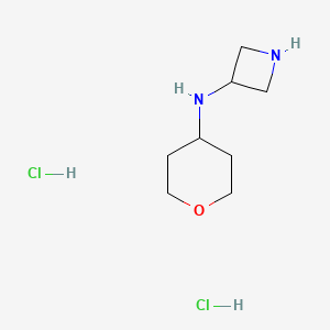 molecular formula C8H18Cl2N2O B2429850 N-(Oxan-4-yl)azetidin-3-amine dihydrochloride CAS No. 2126159-68-8
