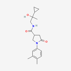 molecular formula C19H26N2O3 B2429860 N-(2-cyclopropyl-2-hydroxypropyl)-1-(3,4-dimethylphenyl)-5-oxopyrrolidine-3-carboxamide CAS No. 1286721-53-6