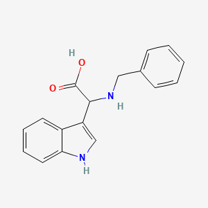 molecular formula C17H16N2O2 B2429890 (benzylamino)(1H-indol-3-yl)acetic acid CAS No. 130361-06-7