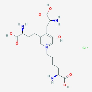 molecular formula C18H29ClN4O7 B024299 Deoxypyridinoline Chloride Trihydrochloride Salt CAS No. 204074-56-6