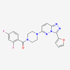 (2,4-Difluorophenyl)(4-(3-(furan-2-yl)-[1,2,4]triazolo[4,3-b]pyridazin-6-yl)piperazin-1-yl)methanone