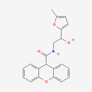 molecular formula C21H19NO4 B2429924 N-[2-hydroxy-2-(5-methylfuran-2-yl)ethyl]-9H-xanthene-9-carboxamide CAS No. 1226457-92-6
