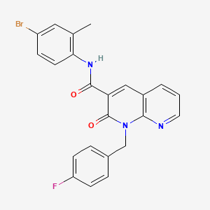 N-(4-bromo-2-methylphenyl)-1-(4-fluorobenzyl)-2-oxo-1,2-dihydro-1,8-naphthyridine-3-carboxamide