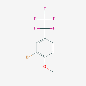 2-Bromo-1-methoxy-4-pentafluoroethyl-benzene