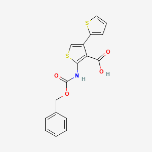 2-(Phenylmethoxycarbonylamino)-4-thiophen-2-ylthiophene-3-carboxylic acid