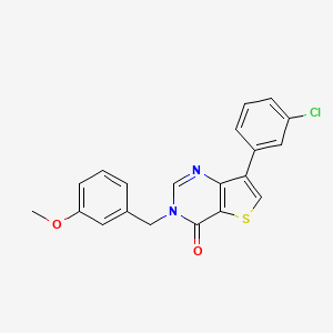 7-(3-chlorophenyl)-3-(3-methoxybenzyl)thieno[3,2-d]pyrimidin-4(3H)-one