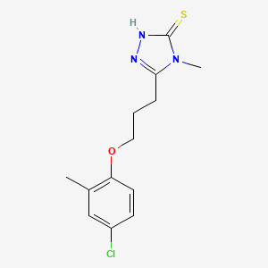 5-[3-(4-chloro-2-methylphenoxy)propyl]-4-methyl-4H-1,2,4-triazole-3-thiol