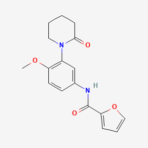 N-(4-methoxy-3-(2-oxopiperidin-1-yl)phenyl)furan-2-carboxamide
