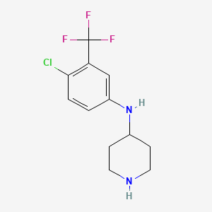 (4-Chloro-3-trifluoromethyl-phenyl)-piperidin-4-yl-amine