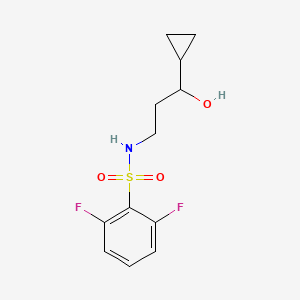 N-(3-cyclopropyl-3-hydroxypropyl)-2,6-difluorobenzenesulfonamide