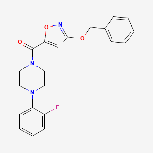 (3-(Benzyloxy)isoxazol-5-yl)(4-(2-fluorophenyl)piperazin-1-yl)methanone