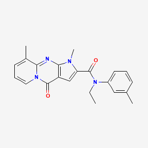 N-ethyl-1,9-dimethyl-N-(3-methylphenyl)-4-oxo-1,4-dihydropyrido[1,2-a]pyrrolo[2,3-d]pyrimidine-2-carboxamide