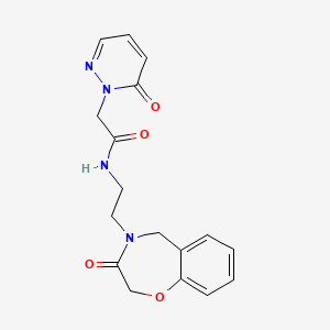 N-(2-(3-oxo-2,3-dihydrobenzo[f][1,4]oxazepin-4(5H)-yl)ethyl)-2-(6-oxopyridazin-1(6H)-yl)acetamide
